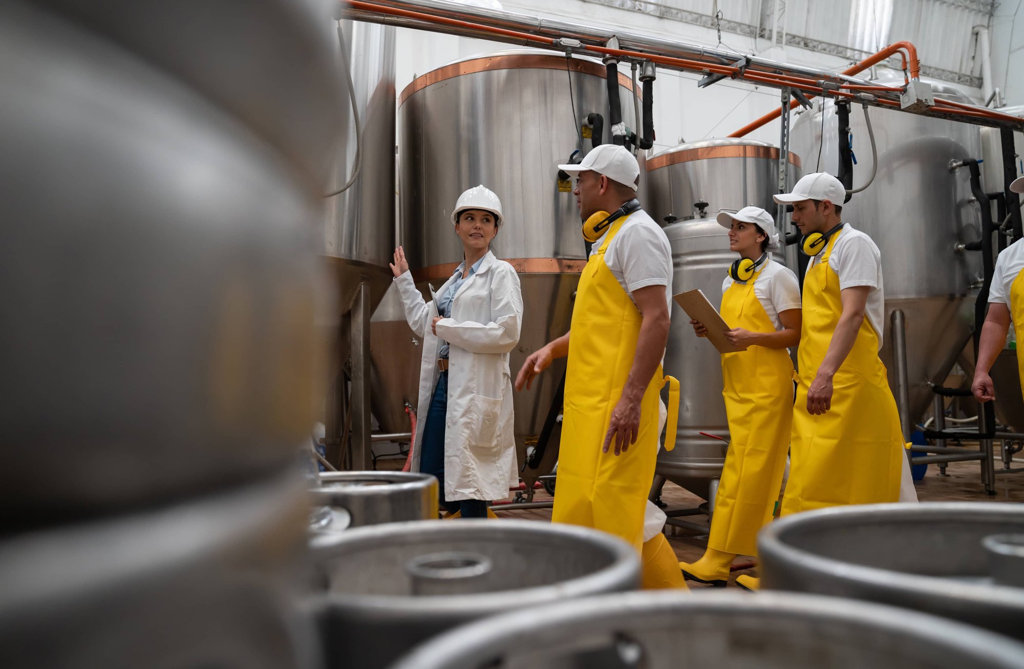 Training new factory workers